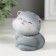 Souvenir Polystone "Satisfied Gray Cat" 6x5.5x6.5 cm
