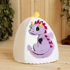 Banch hat for children with an applique 