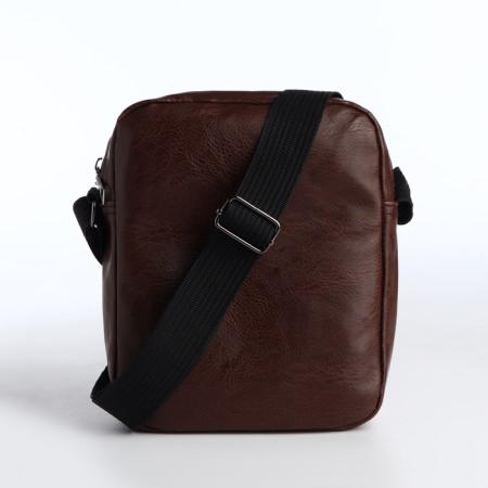Male bag with lightning, brown color-3