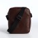 Male bag with lightning, brown color