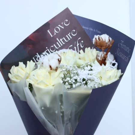Paper packaging for flowers double -sided "flowers", 38 x 50 cm-5