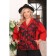 Female jacket, size 54, red color