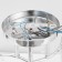 Economic Service Service Pion 3x60W E27, chrome 46x46x21 cm