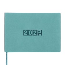 The weekly dated 2025, 181x127 mm, 64 sheets of Escalada, soft leather cover, pancake embossing, cream block 70 g/m², green