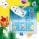 Cardboard book with Velcro Velcro, 12 pp., 23 Velcro, three cats