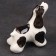 Porcelain figurine "American Cocker Spaniel Black and White", 8 cm, copyright painting