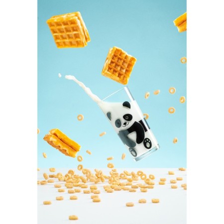 A high glass for milk "Panda", 230 ml-4