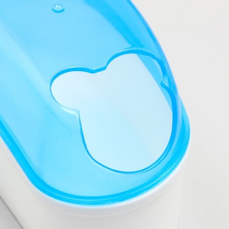 Tuannel toilet with a spatula for rodents "Pijon", 14.5 x 7 x 7 cm, blue-2