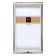 Cartine clock wall-mounted interior "sensuality", silent, 35 x 60 cm
