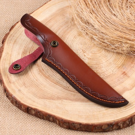 Scabbard - a knife cover, under a blade up to 14.5 x 4 cm, brown-3