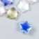 Decor for creativity plastic "Star with mother of pearl" MIX 1.6x1.6x0.8 cm