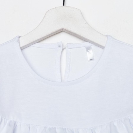 School blouse for a girl, white color, height 122 cm-4