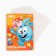 White cardboard, A4, 16 sheets, unilateral, one -sided, in the folder, 220, g/m², Smeshariki