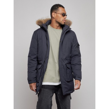 Lengered male winter, size 56, dark blue color-6