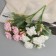 Bouquet "Rosa Lady with large leaves" 26 cm, mix
