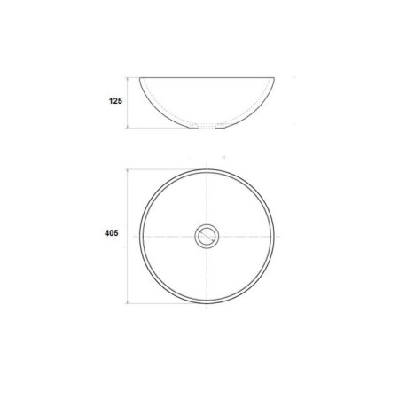 Sink "Marrakesh" 1008g, d = 405 mm, without opening for the mixer, manual painting-5