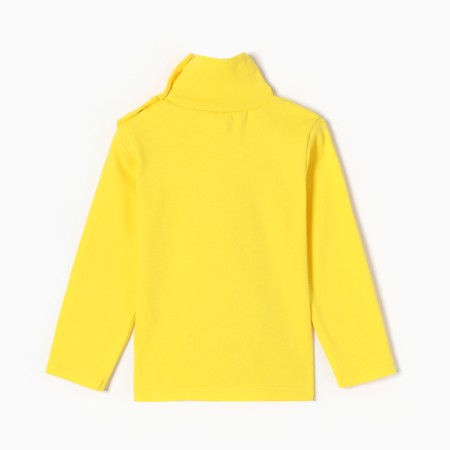 Turtleneck for girls, yellow color, height 92 cm-3