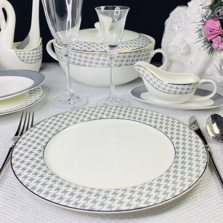 Set of plates Lenardi Earl Grey, D = 27 cm, 6 pcs