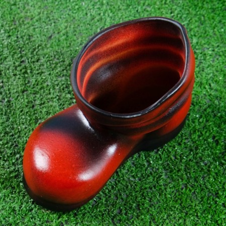 Figure Kashpo "Boot" Red (14x20cm)-2