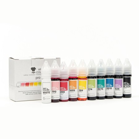Set of dyes Art Color Pro 10 colors (1 package)
