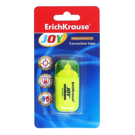 Correcting tape, Erichkrause Joy, 5 mm x 6 m, in blister, mix-5