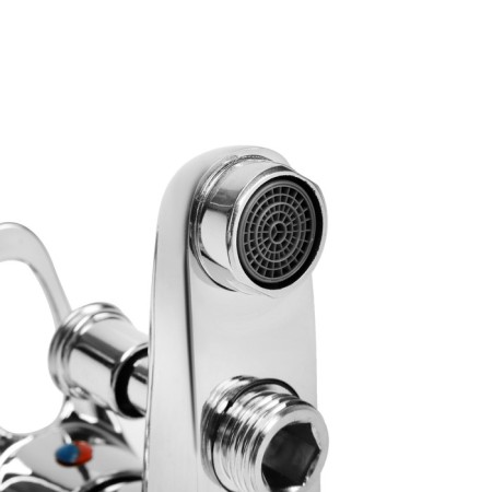 Bath mixer Zein Z0153, 35 mm cartridge, with shower set, chrome-6