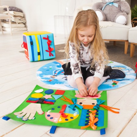 Raping Developing Tactile "Tactics No. 1", 50 × 40 cm, according to the Montessori methodology-2