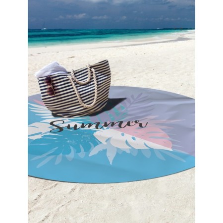 Pareo and beach rug "joyful expectation of summer", d = 150 cm-1