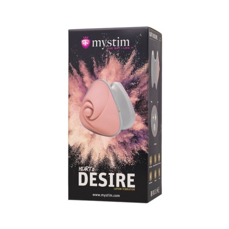 Vibrator Mystim Heart vs Desire, 6.7 cm, silicone, pink color-3
