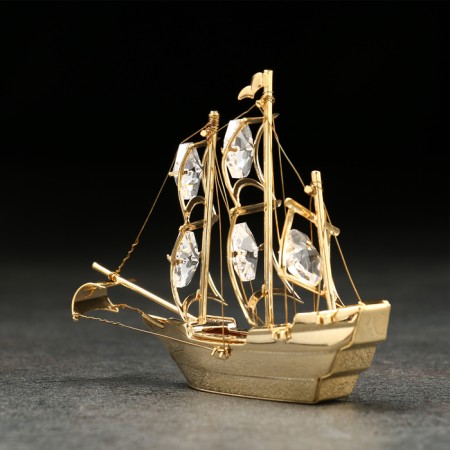 Souvenir "Ship", 10 × 3 × 8 cm, with crystals-1
