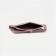 Women's wallet on the button, pink color