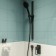 Shower mixer IDDIS SLIDE SLIBL00I66, single -leaf, without watering can, without spout, black