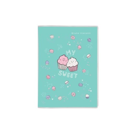 Note book A7, 64 sheets in the City Journal line, integral cover, mix-7
