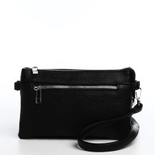 Bag Cross-Bodi with a zipper, black color