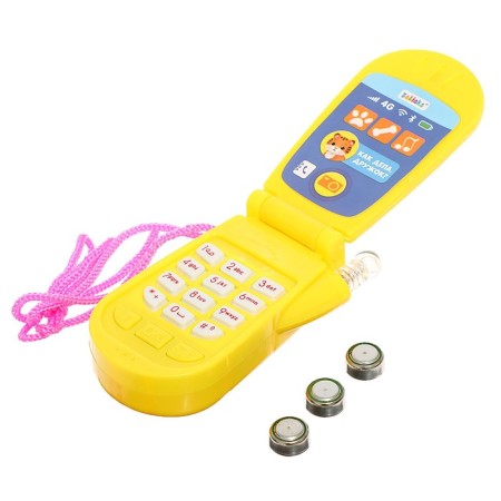Musical phone "Friends", sound effects, works from batteries, mix-11