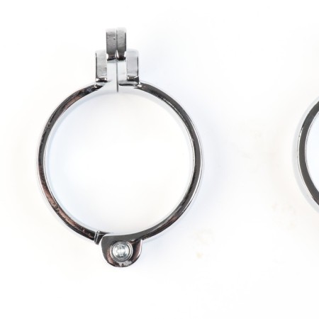 Belt of fidelity "Total cell No. 2", rings d = 4; 4.5; 5 cm, lock, key, metal-7