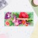 Money envelope "Congratulations!" Bouquet, green background, 8.3x16.7 cm