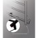 Electric towel Indigo ARC, 600x500 mm, hidden installation, black