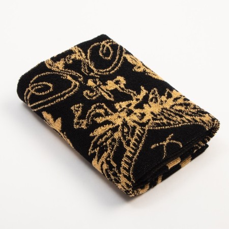 The towel Named Tensor Ethel "Denis" is black, 50x90cm, 100% cotton, 420g/m2-1