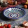 The plate of the Rishtan ceramics "Patterns", blue, deep, mix, 20 cm
