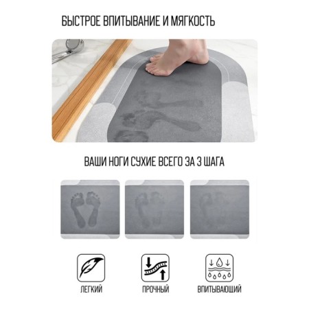 Home mats Home Home, 38 × 58 cm, black color-2