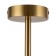 Suspended lamp 60W, 5kHe27, 42x75 cm, brass