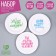 Disposable paper plate "Blood", 18 cm, set 6 pcs.