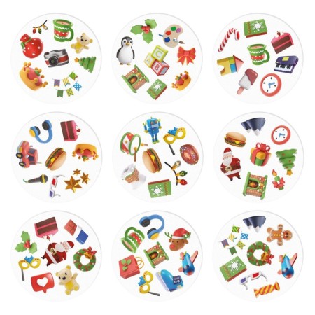 New Year's board game "New Year: Dubbl 3D", 55 cards, 5+-2