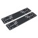 Frames for license plates, silicone, 2 pcs., Black Adfc006