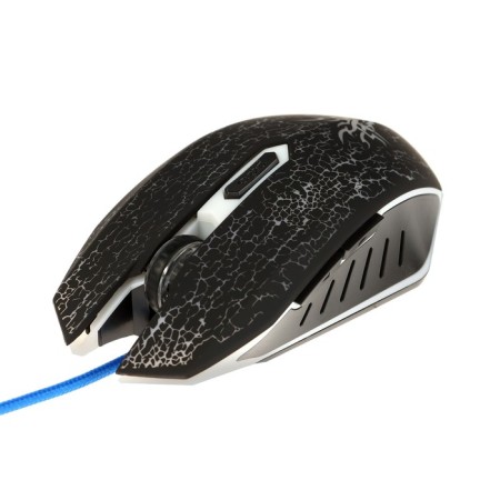 The mouse Qumo Blackout M03, game, wired, 6 buttons, backlight, 3200 dpi, USB, black-3
