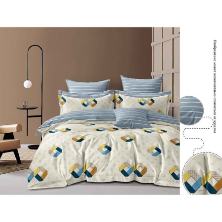 Bed linen 1.5 joint venture, size 150x215 cm, 150x215 cm, 70x70 cm - 2 pcs