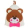 Bath cap with children's applique "Teddy bear" felt