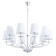 EDDA chandelier, 10x40W E14, chrome