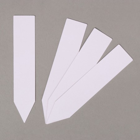 Garden tags for marking, 10 cm, set 20 pcs., Plastic, white, Greengo